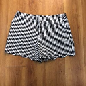 Cynthia Rowley Scallop Hem Shorts